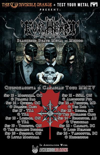 EVILHEART – Quinquaginta Canadian Tour Dates’ 2015