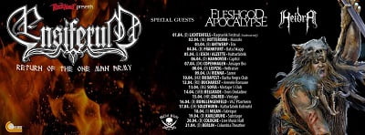 HEIDRA with ENSIFERUM and FLESHGOD APOCALYPSE go to European Tour