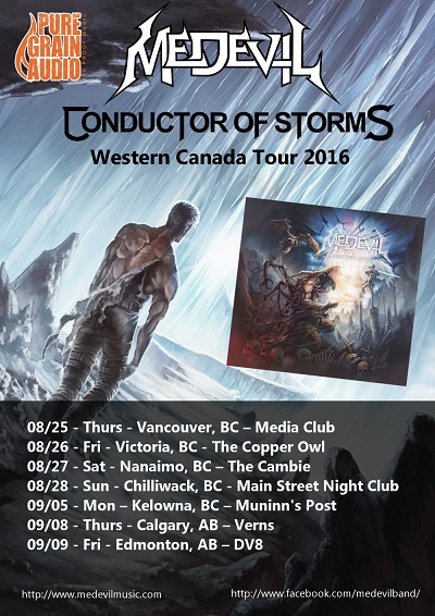 MEDEVIL – Western Canadian ‘Conductor of Storms Tour’