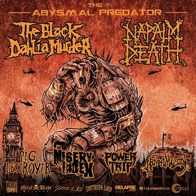 THE BLACK DAHLIA MURDER kicks off co-headlining tour with NAPALM DEATH, ABNORMALITY and more…