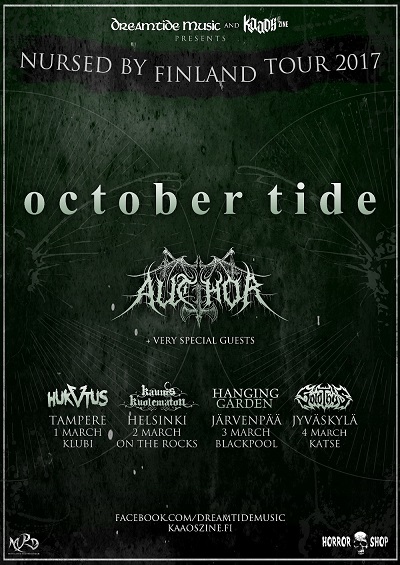 OCTOBER TIDE premiere music video for “Reckless Abandon” & announce Finnish tour