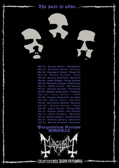 MAYHEM: Norwegian Black Metal icons kick off Purgatorium Europæ