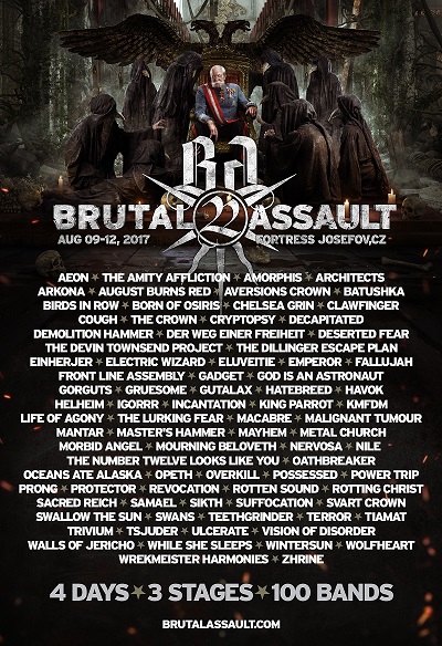 22nd edition of Brutal Assault is slowly coming. MASTERS HAMMER, EMPEROR, MORBID ANGEL, OPETH or ELECTRIC WIZARD among confirmed bands