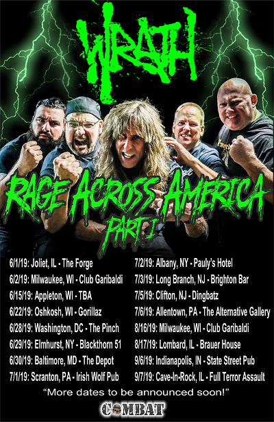 Classic thrash legends WRATH announce summer tour dates