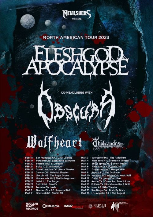 WOLFHEART releases new video + US tour with FLESHGOD APOCALYPSE and OBSCURA starts still in February