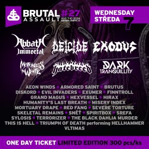 BRUTAL ASSAULT - complete line-up and daily breakdown of the bands announced 