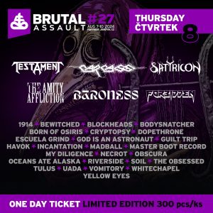 BRUTAL ASSAULT - complete line-up and daily breakdown of the bands announced 