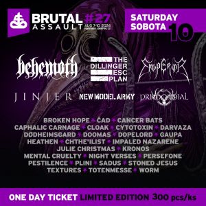 BRUTAL ASSAULT - complete line-up and daily breakdown of the bands announced 