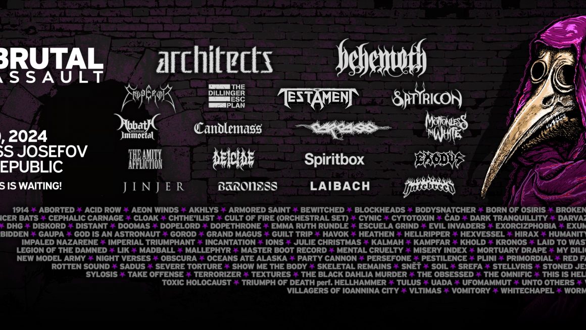 BRUTAL ASSAULT - complete line-up and daily breakdown of the bands announced