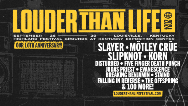 Louder Than Life 2024 – SLAYER, JUDAS PRIEST, ANTHRAX, MOTLEY CREW, BIOHAZARD, MASTODON, SLIPKNOT, KORN, GOJIRA, JINJER, LORNA SHORE +more