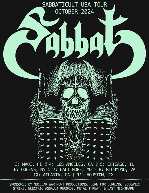 SABBAT Sabbaticult USA Tour October 2024