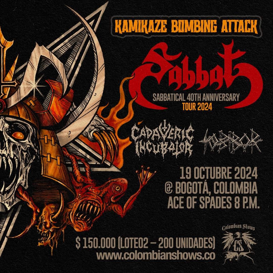 Total Destruction in Colombia 2024 - SABBAT, CADAVERIC INCUBATOR, SAVAGE AGGRESSION, SOBIBOR, ANXIOUS DEATH