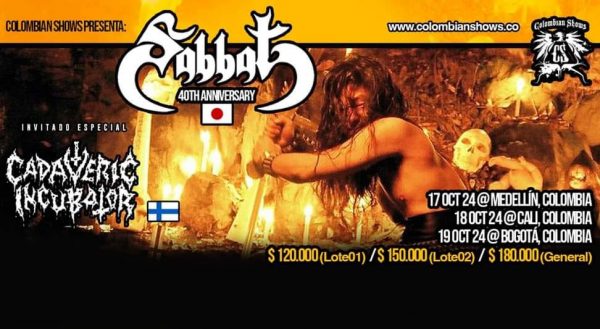 Total Destruction in Colombia 2024 – SABBAT, CADAVERIC INCUBATOR, SAVAGE AGGRESSION, SOBIBOR, ANXIOUS DEATH