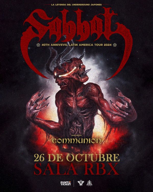 40th Annivevil Latin America Tour – SABBAT, HADES ARCHER, COMMUNION – Chile 2024