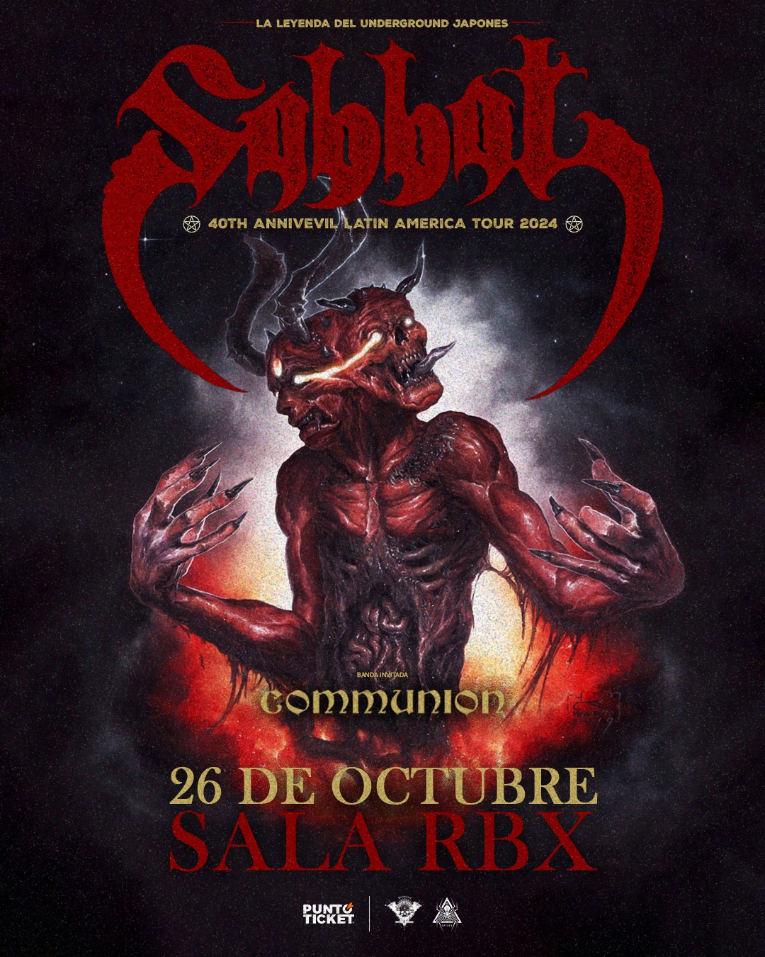 40th Annivevil Latin America Tour - SABBAT, HADES ARCHER, COMMUNION - Chile 2024