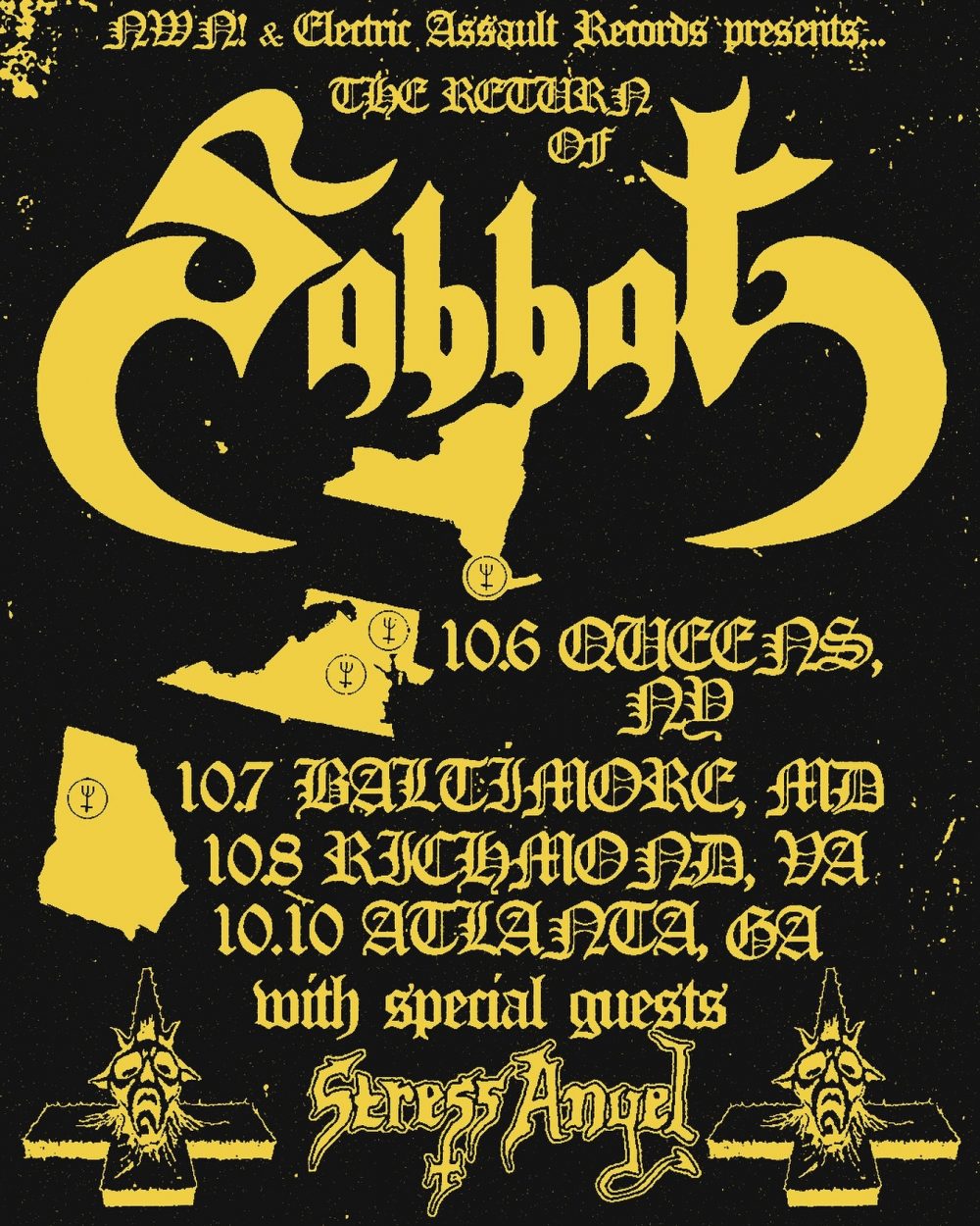 SABBAT with special guests STESS ANGEL - USA Tour 2024