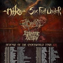 Revenge Of The Underworld Tour 2025 - NILE + SIX FEET UNDER + EMBRYONIC AUTOPSY + PSYCROPTIC