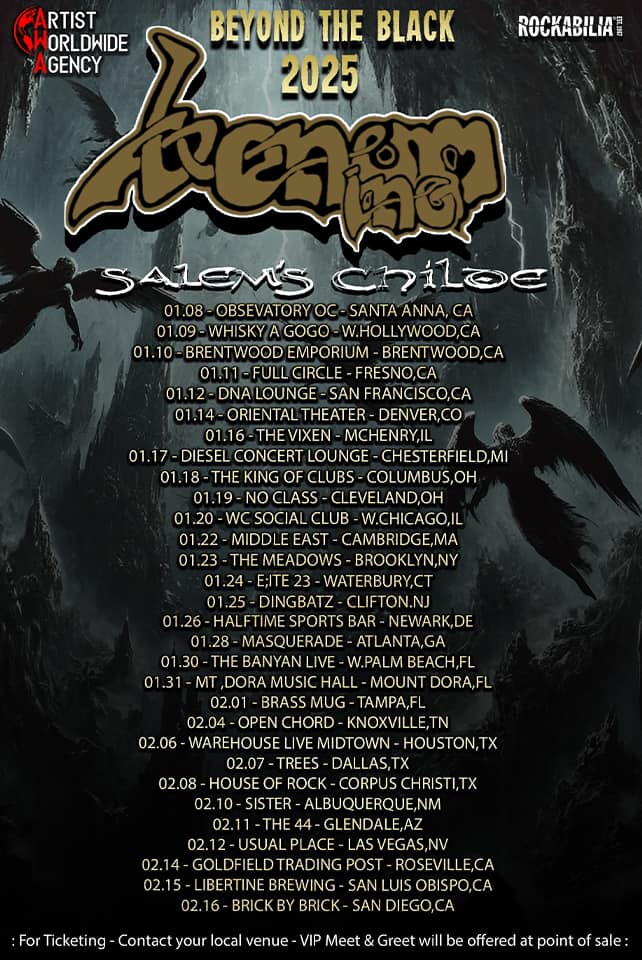 Beyond The Black Tour 2025 - VENOM INC + SALEM'S CHILDE