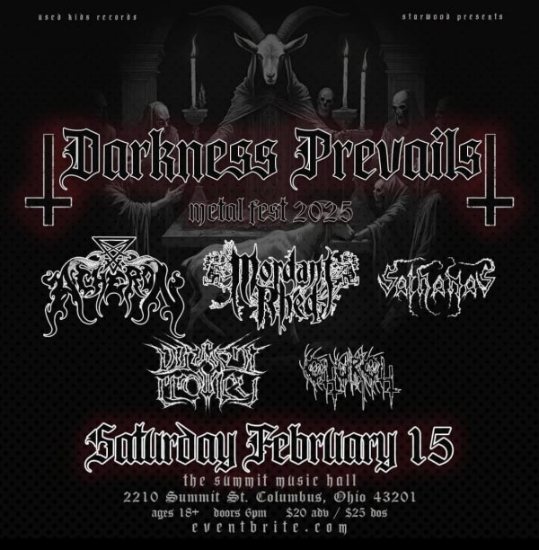 Darkness Prevails Metal Fest 2025 – ACHERON + MORDANT RHED + SATHANAS + VINCENT CROWLEY + CHURCH