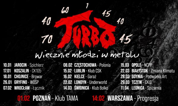 TURBO’s 2025 Spring Tour: New Album Premiere, 40th Anniversary of ‘Smak Ciszy’ and Special Celebrations!