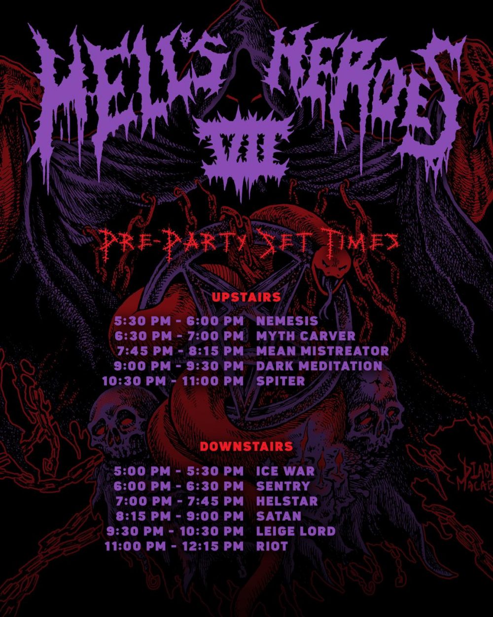 Hell's Heroes VII Festival:  March 20 - 22, 2025 - White Oak Music Hall Lawn, Houston, TX