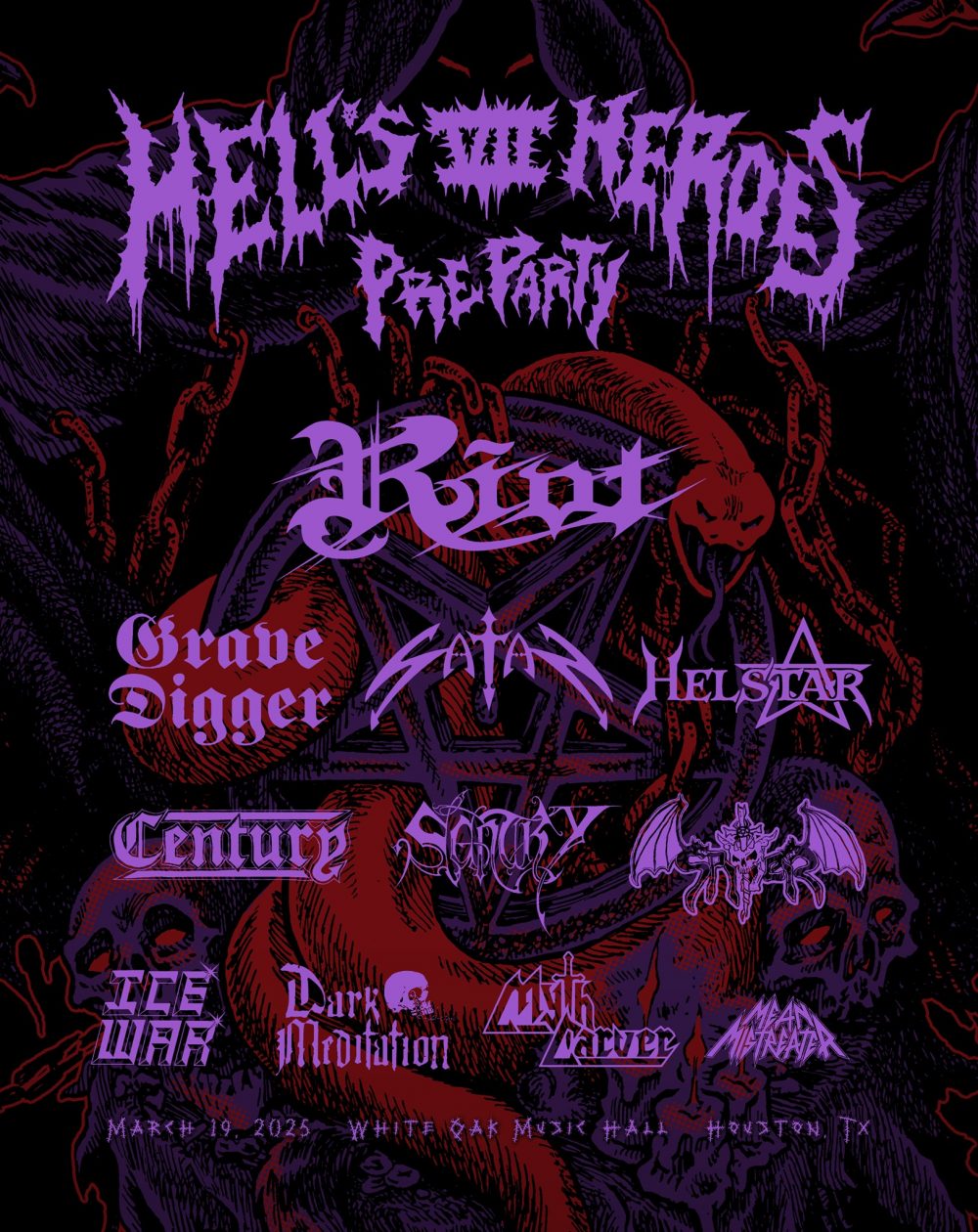 Hell's Heroes VII Festival: March 20 - 22, 2025 - White Oak Music Hall Lawn, Houston, TX